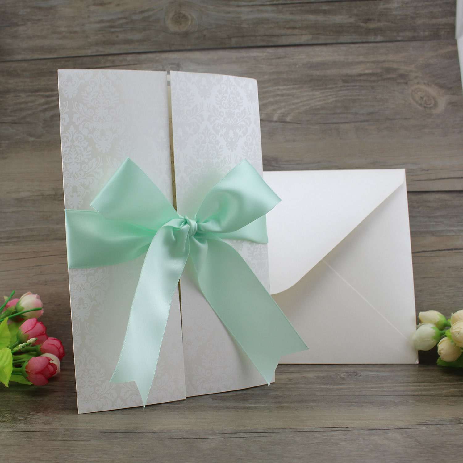 Invitation Card Rectagle Wedding Invitation with Envelope Greeting Card Customized 